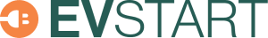 The image features the word "EVSTART" in large, bold letters.