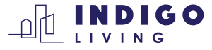The image features the word "INDIGO" in large letters with a graphic element to the left of the text.
