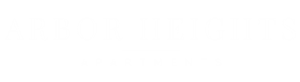 A logo for Allium Place Apartments featuring three white flowers on a black background.