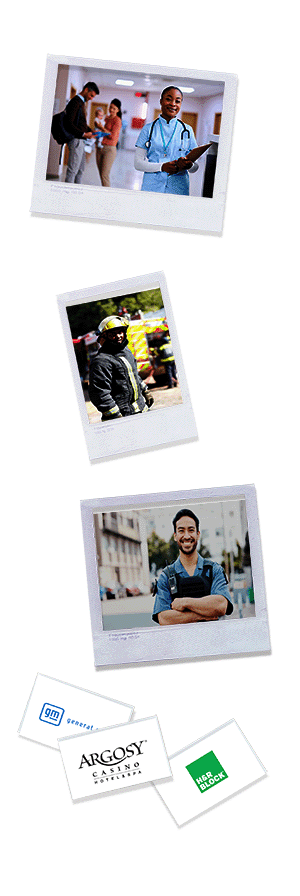 a collage of pictures of a man on a motorcycle