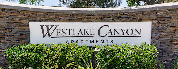 monument sign at Westlake Canyon, Thousand Oaks