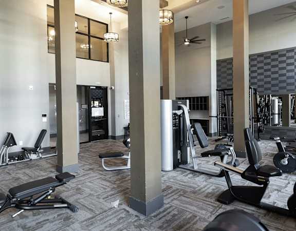 The Juncture Apartments fitness center