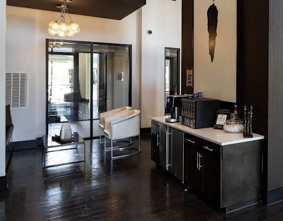 The Juncture Apartments clubhouse with leasing office