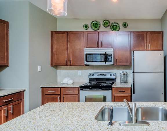 Windward Long Point Apartments - Stainless steel appliances
