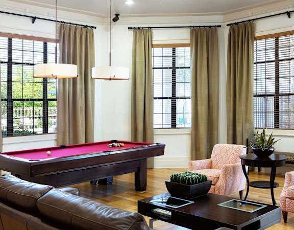 DeLayne - Clubhouse social area with billiard table