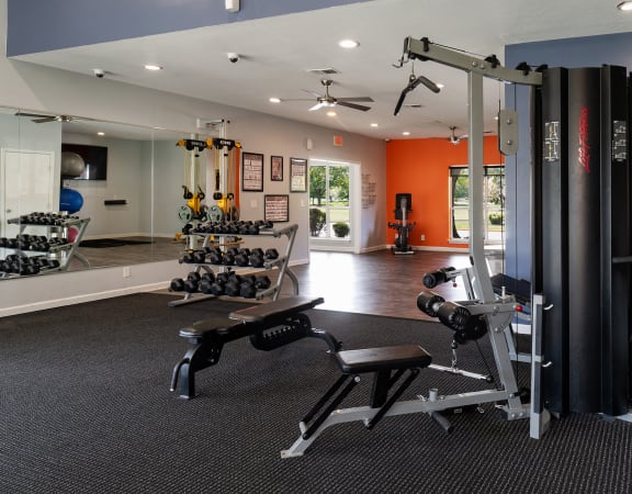Fitness center - East Chase Apartments