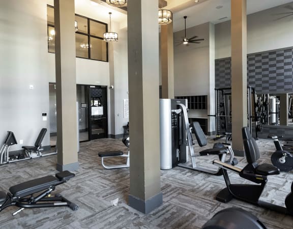The Juncture Apartments fitness center