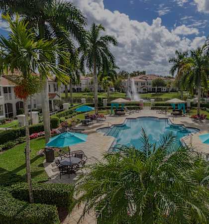 The Hamptons on Heron Bay pool area