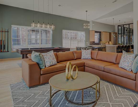 Resident clubhouse lounge and game room - Emmersyn at Lone Tree
