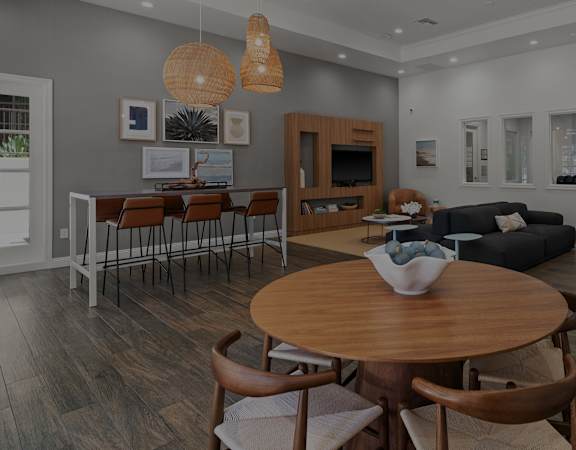club room with various seating areas