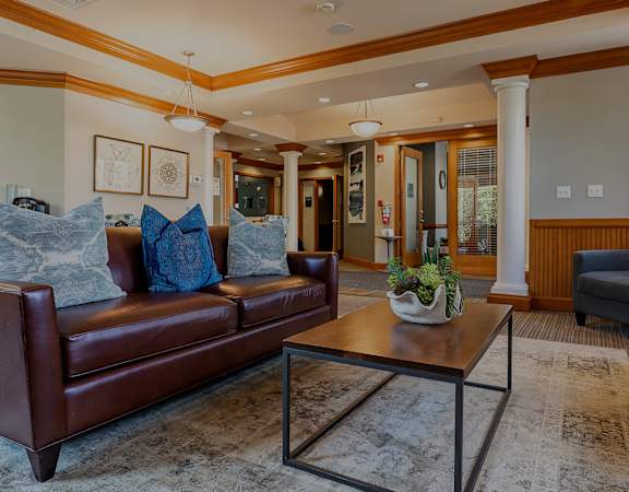 Resident clubhouse lounge area - Springbrook Apartments