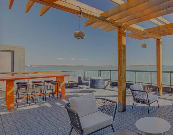 Rooftop deck with beach views - BLVD at Revere Beach