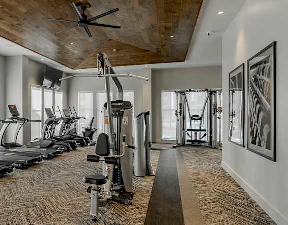 Fully-equipped fitness center - Debbie Lane Flats