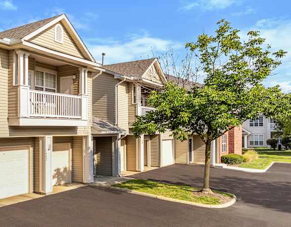 Spacious attached garages available - The Gardens at Polaris