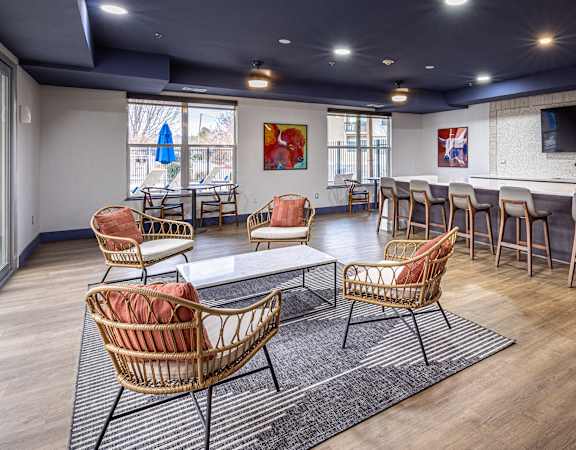 Resident lounge area - ABQ Uptown Apartments