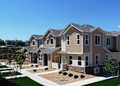 Thumbnail 6 of 8 - an aerial view of a row of houses on a street