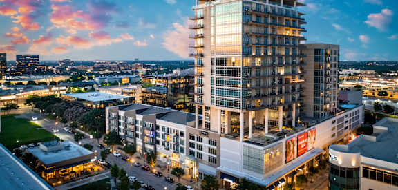 Aerial Building View at The Heights at Park Lane, Dallas, TX, Texas