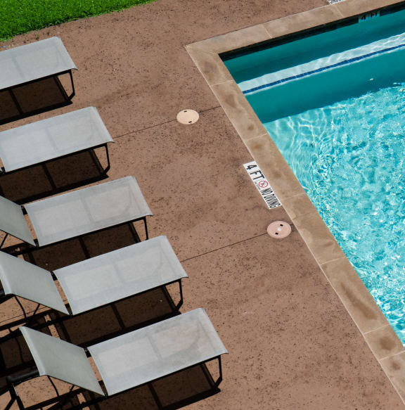 Village at lakefront pool in Little Elm TX