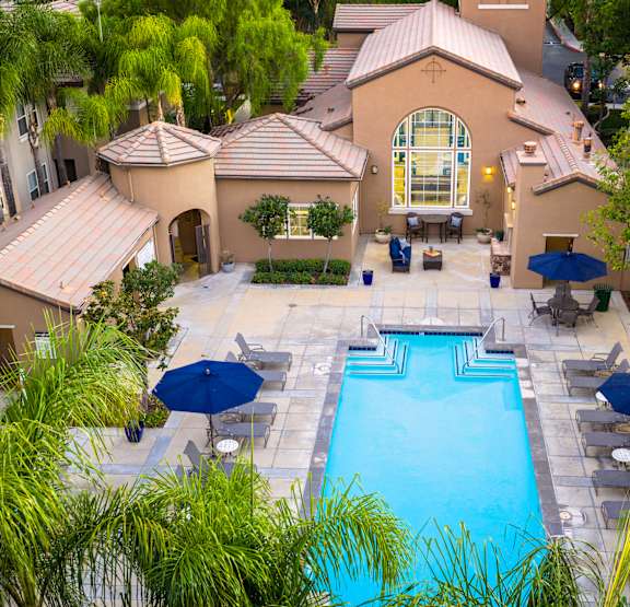 our apartments offer a resort style swimming pool at Sonoma at Mapleton Apartments, West Murrieta, CA 92563