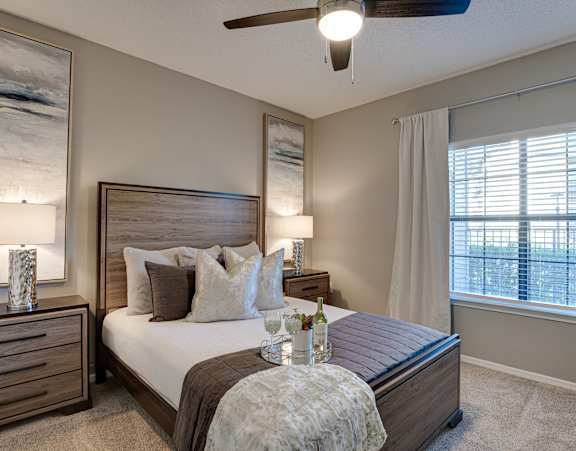 Well Lite Bedroom at Carmel Creekside, Texas