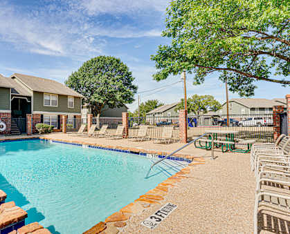 take a dip in the resort style pool  at Arbors Of Cleburne, Cleburne, TX, 76033