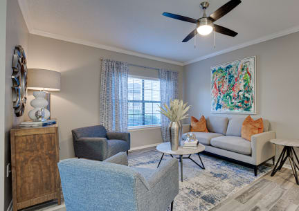 the enclave at homecoming terra vista lobby at Carmel Creekside Apartments, Fort Worth, 76137