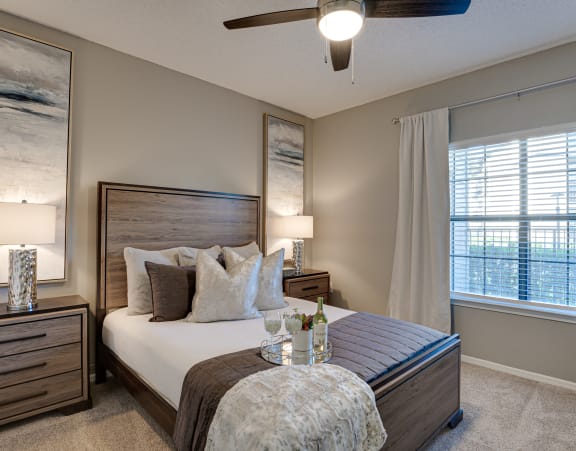Well Lite Bedroom at Carmel Creekside, Texas
