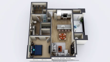 Floor Plan  One Bedroom