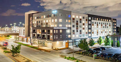 Night View at Railside at Wadsworth Station, Lakewood, 80214