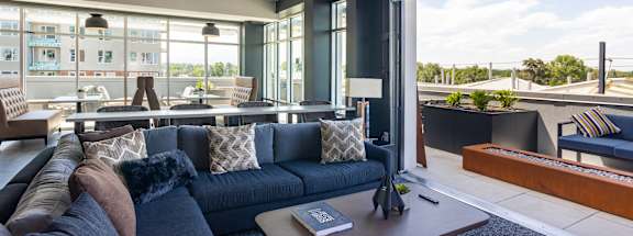 Rooftop Lounge at Railside at Wadsworth Station, Lakewood