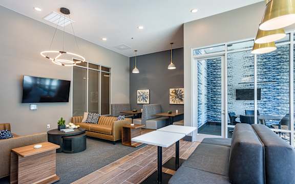 Resident Lounge at Railside at Wadsworth Station, Lakewood, CO, 80214