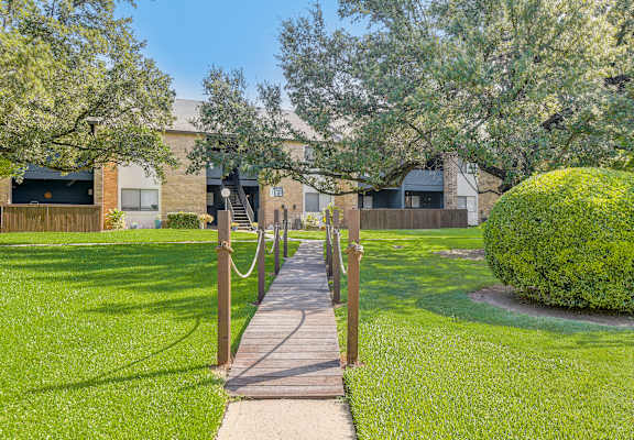 our apartments showcase a beautiful lawn