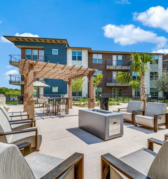 Wooden pergola at Park Hill, Texas