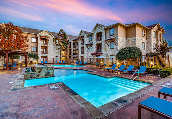 our apartments feature a resort style pool and courtyard