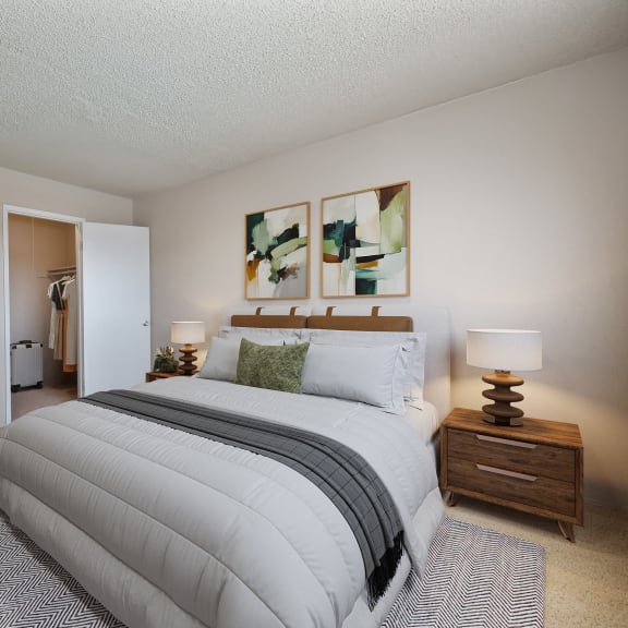 our apartments offer a kitchen and living room with a table
