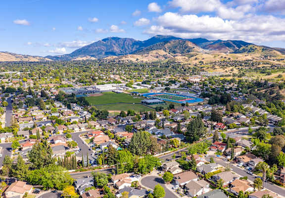 aerial view of concord california