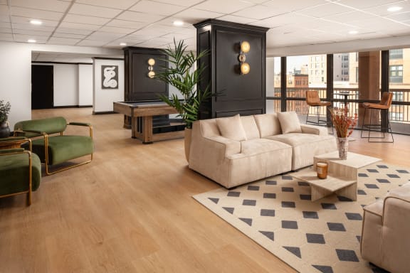 living room at Vision on Lombard, Baltimore, MD
