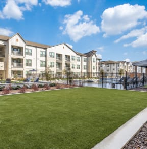the preserve at ballantyne commons yard and apartment buildings