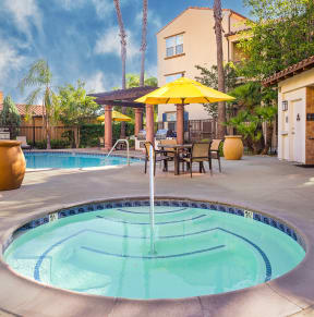 take a dip in our resort style hot tub