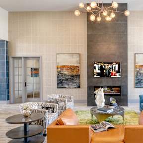 Clubhouse with tv and couches