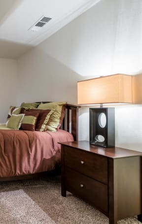 Bedroom at Williamsburg Apartments, Grand Prairie, Texas