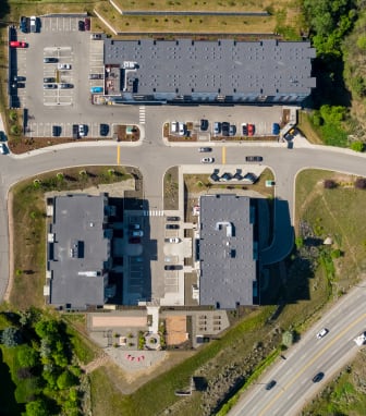 arial view of a building
