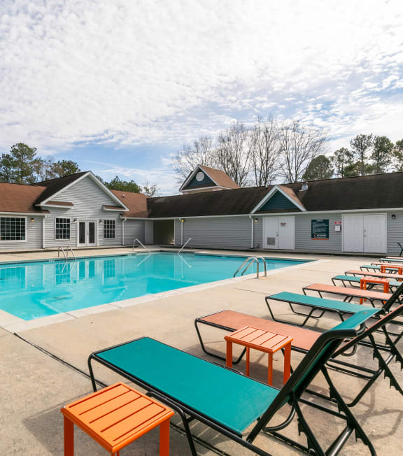 the swimming pool at our apartments