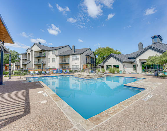 Resort style pool  at Carmel Creekside, Fort Worth, TX