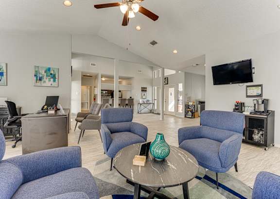 Clubhouse interior at Wilson Crossing, Cedar Hill, Texas