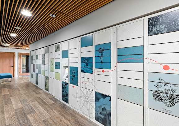 Package Lockers at Excalibur Apartment Homes, Bellevue, WA