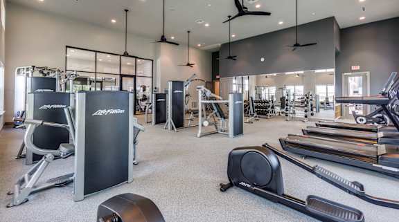 24 Hour Fitness Center at Ivy Heights Apartments in Austin TX