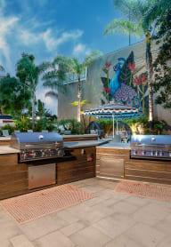 outside bbq area  at Vera Cortez Hill, San Diego, California