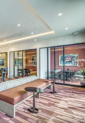 Aura Avant Apartments in Lewisville, Texas Business Lounge with Private Suites