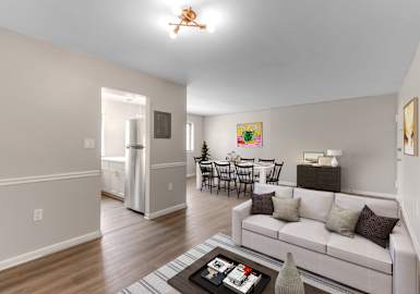 Living Room at Flats of Forestville in Forestville MD 20747
